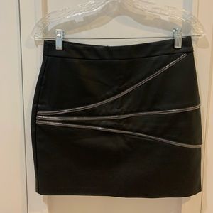 Black Faux leather Zara skirt